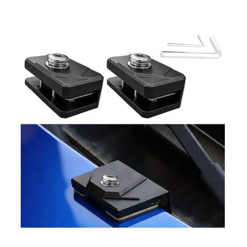 2PCS Car Hood LED Light Mounting Bracket, Aluminum Alloy Pillar Hood Hinge Light Mount Holder, Fog Pod Ditch LED Lamp Bar Work Lamp Mounting Clamp, Universal for Pickup SUV Truck (M6) - size: M6