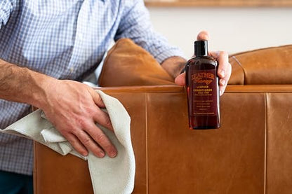 Leather Honey Lint-Free Application Cloth: Microfiber Cloth for Use with Leather Conditioner and Cleaner. Made in The USA Since 1968 (Pack of 2) - size: Small (Pack of 2)