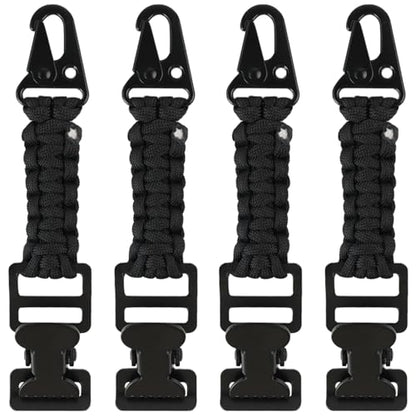 weryerker 2PCS Tactical Glove Clip Holder Anti-slip Nylon Work Glove Holder Clip, for Tactical Backpack, Tool Belt, Outdoor - color: 4pcs Black