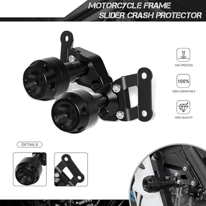 MFGZD for 675SR Motorcycle Frame Sliders Crash Protector Compatible with CFMOTO 675SS 675SR-R 675SR 675NK 675SRR Frame Sliders Engine Guard Bar Crash Protector - size: For 675SR
