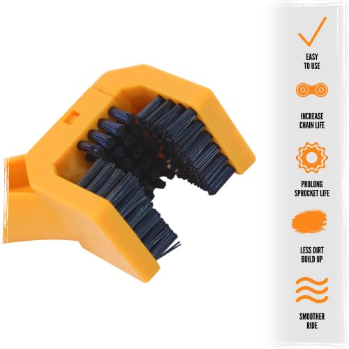 Tru-Tension | Muck Monkey Chain Brush | Motorcycle Tools - size: 1 Count (Pack of 1)