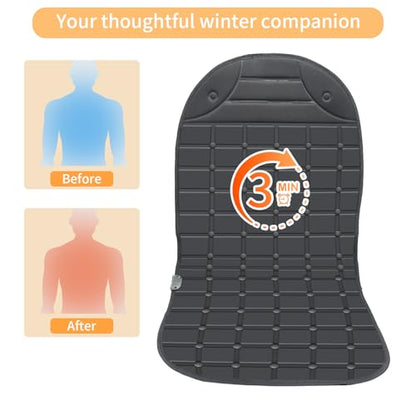 Seat Cushion with Adjustable Buckle, Soft and Comfortable Full Back Seat Cover