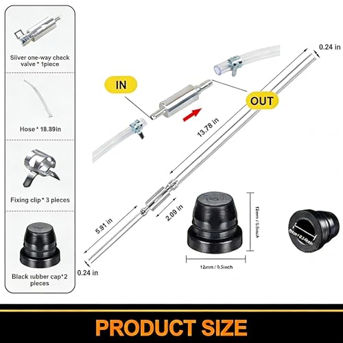3 Sets Brake Bleeder Kit - Brake Fluid Bleeder Kit, Brake Bleeder Hose One Way Check Valve Tube Bleeding Tools, Universal Break Bleeder Kit Car Accessories for Motorbike Clutch Car Bike