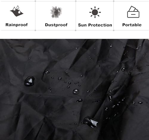 Bicycle Rear Rack Rain Cover Bike Trunk Rain Cover 100L Green - color: 80L - 100L Green, size: 80L - 100L