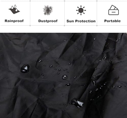 Bicycle Rear Rack Rain Cover Bike Trunk Rain Cover 100L Green - color: 80L - 100L Green, size: 80L - 100L