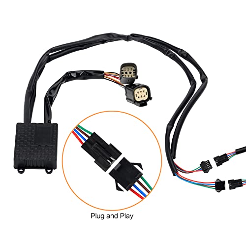 Motorcycle Rear Saddlebag Accent LED Light Insert Filler Support Black Replacement for Harley Touring FLHTCU FLHTK FLTRU Road King Electra Glide Ultra Classic 2014-2022 - color: Chrome