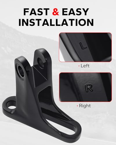 Amazicha Passenger Foot pegs Passenger Mini Footboard FootPegs Fit for Harley Davidson Touring Road King Electra Glide Road Glide Street Glide 1993-2024, Black