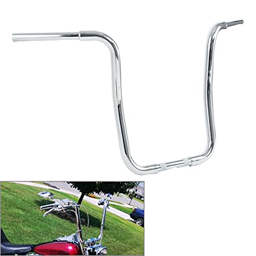 Green-L 1 1/4" Ape Hanger 18" Rise Handlebars Fit for Harley Sportster XL883 XL1200 Softail FLST FXST Custom Motorcycle 1.25" Handle Bar - size: 18" Rise, style: Style A Chrome