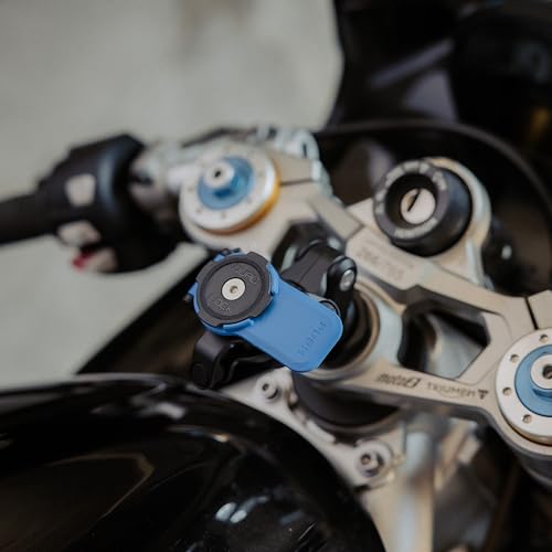 Quad Lock Fork Stem Motorcycle Phone Mount (V2) with MAG Phone Case and Vibration Dampener for Galaxy S24 FE - size: Galaxy S24 FE