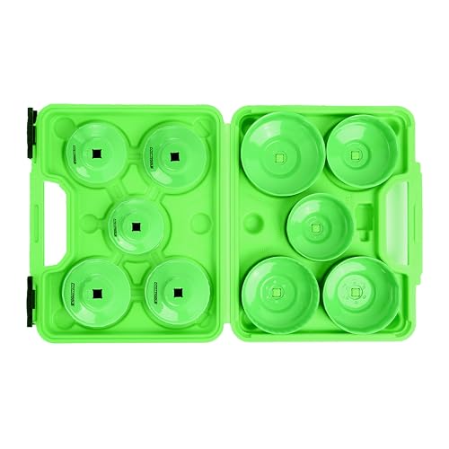 OEMTOOLS 87151 10-Piece Oil Filter Wrench Set, Oil Filter Removal Set Fits 3/8" Ratchet for Efficient Oil Filter Removal, Non-Slip Oil Filter Cup Set Grip, Rust-Resistant - style: 10 Piece Set