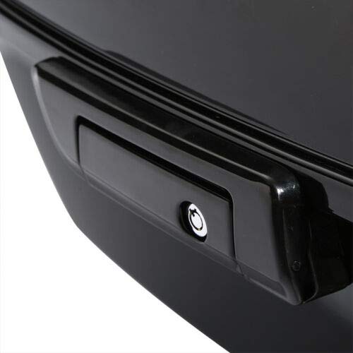 TCMT King Motorcycle Trunk Box Black Lacthes Backrest Luggage Rack Fit For Harley 2014-2025 Touring CVO Road King Road Glide Street Glide Electra Glide Pack - color: Set A#1