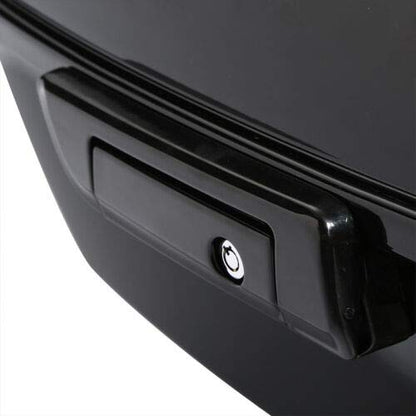 TCMT King Motorcycle Trunk Box Black Lacthes Backrest Luggage Rack Fit For Harley 2014-2025 Touring CVO Road King Road Glide Street Glide Electra Glide Pack - color: Set A#1