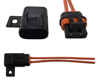 3 Pack ATO ATC Waterproof in-Line Blade Fuse Holder 14 Gauge AWG Tinned Marine - Made in USA