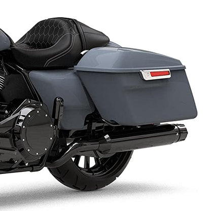 HR3 Gunship Gray Hard Saddlebags Compatible with 2022 Road Glide ST Road Glide Special Road Glide Limited Street Glide ST Street Glide Special Ultra Limited - color: Gunship Gray