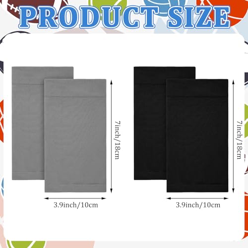 Vicenpal 2 Pairs Tattoo Cover up Sleeve Forearm Arm Sleeves for Women Men Compression Tattoo Upper Arm Cover(Gray, Black) - color: Gray, Black