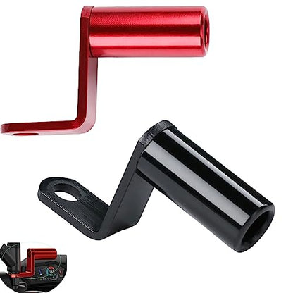 2 Pack Motorcycle Handlebar Extender Mirror Mount Extension Post Extension Bar for Motorcycle Phone Holder Rear View Mirrors USB Charger GPS Headlight Scooter ATV Dirt Bike Ebike Motorbike