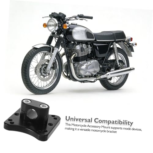 Motorcycle GPS Navigation Holder Universal Compatibility Aluminum Alloy Phone Mount Stable Performance Handlebar Bracket for Secure Bike Navigation Black