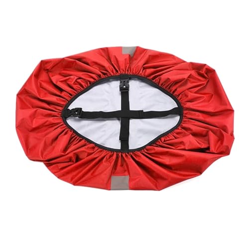 Backpack Rain Cover Reflective Rain Cover Backpack Waterproof Bag Dust Raincover Outdoor Camping Hiking Climbing Journey Sunscreen - color: B-Red, size: 30 - 40L