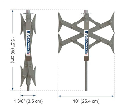 X-Chock Wheel Stabilizer - Pair - One Handle - 28012