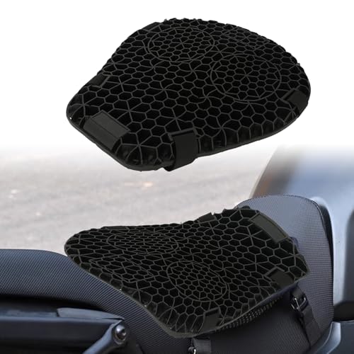 SUNPIE Motorcycle Seat Cushion Universal 3D Gel Honeycomb Motorcycle Seat Cover Breathable and Comfortable Large Seat Cushion Pad
