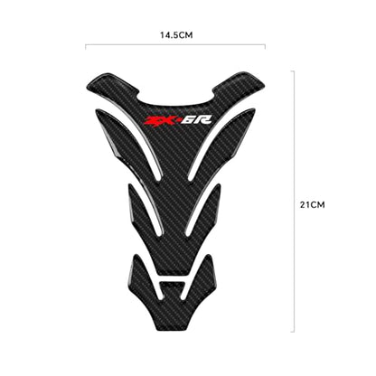 ZX6R Motorcycle Tank Pad Gas Tank Protector Compatible with Kawasaki ZX-6R ZX6R 636 3D Anti Slip Tank Pad Stickers Gas Oil Fuel Tank Pad Protectors - size: For ZX6R