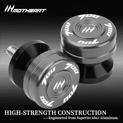 Motorcycle Swingarm Spools Slider -M6 For Tenere 700 (T7) (XTZ700) 2019-2025 CNC Aluminum Paddock Stand Bobbins Protects Rear Swingarm tenere 700 (t7) Accessories (Gray) - color: Gray
