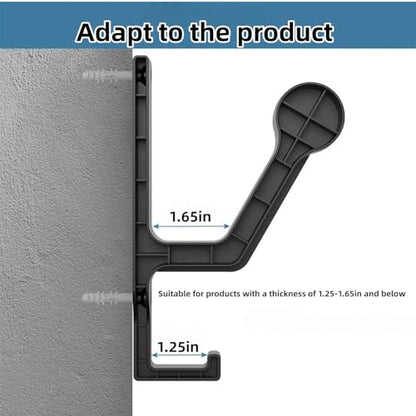 2 Pack Wall Mount Helmet Holder for Motorcycle, Bike & Football Helmets | Multi-Purpose Wall Mount Bracket for ，Coats, Bag，Headphones, Hats & Hair Accessories etc ﻿