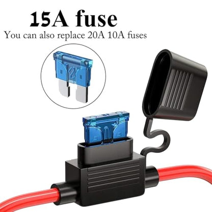12AWG SAE to Motorcycle Female Cigarette Lighter Socket,12V-24V Heavy-Duty Extension Cable for Universal SAE Quick Connection Battery Chargers &Accessories (0.6m) - size: 2 Feet