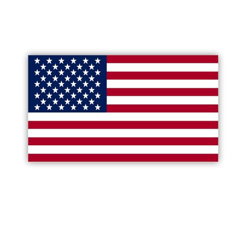 USA American Flag Sticker Decal Screen Printed Vinyl Waterproof Adhesive for Outdoor Indoor Bumper Stickers Window Small Patriotic Tactical Vehicles Helmet (3, 4" Inch)