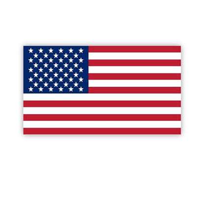 USA American Flag Sticker Decal Screen Printed Vinyl Waterproof Adhesive for Outdoor Indoor Bumper Stickers Window Small Patriotic Tactical Vehicles Helmet (3, 4" Inch)