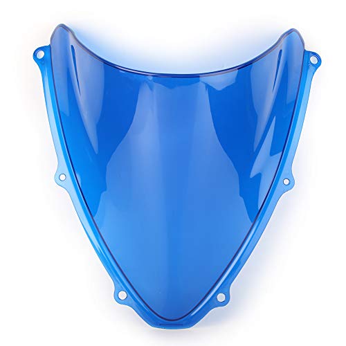 Motorcycle Windshield Fits uzuki GSXR 600/750 2006-2007 K6, Blue - color: Blue
