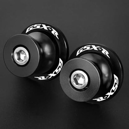 2pcs M8*1.5 Motorcycle Swing Arm Sliders Spools 8mm for S-uzuki GSXR 600 750 1992-2024 GSX-R 1000 2001-2024 GSXS 600 750 1000 GSX-8R GSX-8S 2023 -Black - color: Spool - Black
