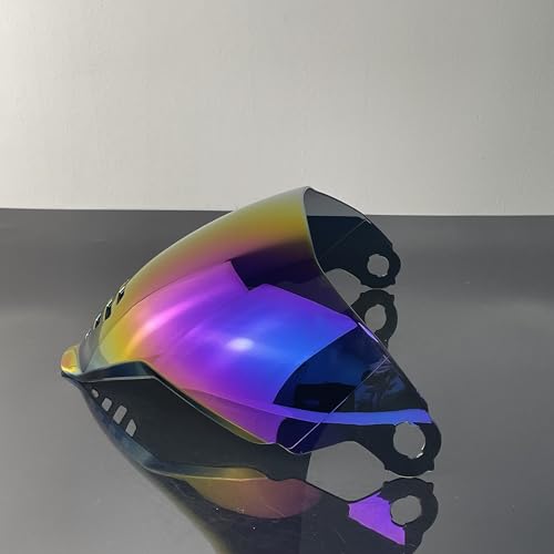 Airflite Shield Uv-protected For ICON IC-06 Airflite Face Shield Replacement Helmet Visor (Revo Rainbow-day use only) - color: Revo Rainbow-day Use Only