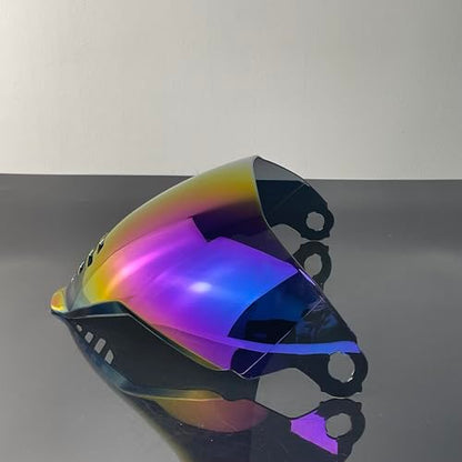Airflite Shield Uv-protected For ICON IC-06 Airflite Face Shield Replacement Helmet Visor (Revo Rainbow-day use only) - color: Revo Rainbow-day Use Only