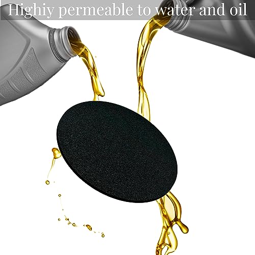2 Pack Oil Drain Splash Pad, 15'' Round No Splatter Pad Oil Splash Pad Fits Most Oil Drains Anti Splash Oil Change Mat for Mechanics and Automotive Techs - size: 2 Pack 15"