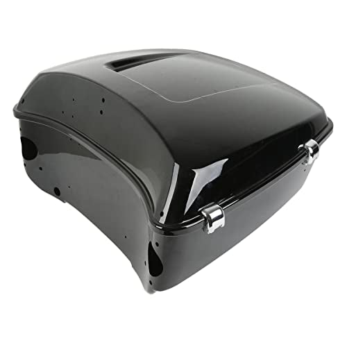 TCMT King Motorcycle Trunk Box Backrest Speakers Set Fit For Harley 2014-2025 Touring CVO Road King Road Glide Street Glide Electra Glide Ultra Limited Pack - color: Style A+Speakers#1