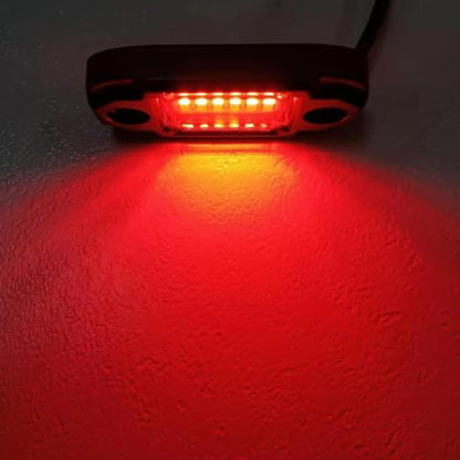 4 Pods Red Rock Lights 24 LEDs Chips Waterproof Neon Trail Rig Lamp Underglow Lights for Car Truck Motorcycle SUV ATV UTV (Red) - color: Red