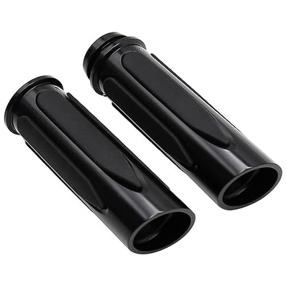 Electronic Throttle Control Grips, Replacement for Harley Davidson Touring, Softail, Dyna Models (Road Glide, Street Glide, Road King, Electra Glide, Fat Boy) - color: Black
