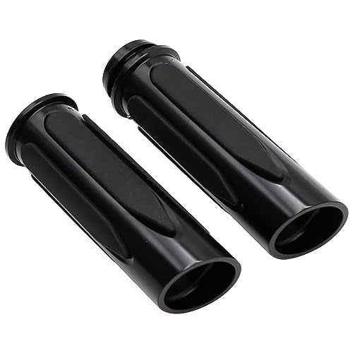 Electronic Throttle Control Grips, Replacement for Harley Davidson Touring, Softail, Dyna Models (Road Glide, Street Glide, Road King, Electra Glide, Fat Boy) - color: Black