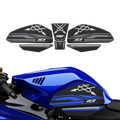 for YZF-R7 YZFR7 2021-2025 2024 2026 Motorcycle Tank Pad Side Grips Gas Fuel Oil Knee Protector Stickers Decals YZF R7 2025 (a) - color: A