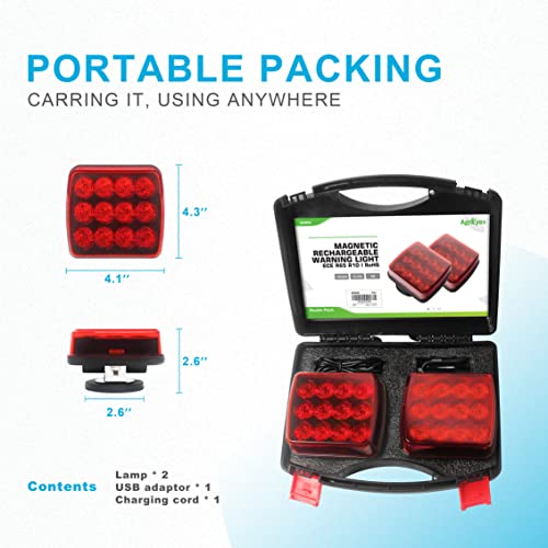 Agrieyes Red Electric Light, Waterproof, High Brightness, Longer Lasting Power, Easy Installation - color: Red