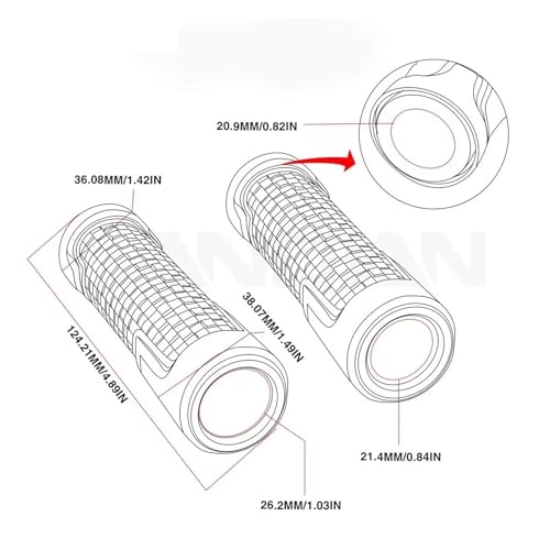 7/8'' Anti-Slip Grip Hand Motorcycle Handlebar Handle Bar Grips End Plugs For HONDA Rebel300 CMX500 CMX300 Rebel CMX 500 300(Green Ends NO LOGO) - color: Green Ends NO LOGO