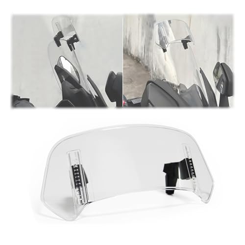 Windscreen Extension Suitable for BMW R1250 RT 2018-Present, Motorcycle Windshield Spoiler Deflector Clip On High Clarity Premium Material,Transparent-S - color: Transparent, size: Small