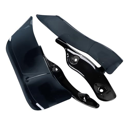 Smoke Adjustable Fairing Air Deflectors Side Wing Windshield for Harley Road Glide 2015-2023 - color: Smoke