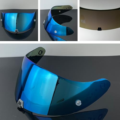 R1 Air Helmet Visor Replacement,Tinted Motorcycle Helmet Face shield Windshield lens for R1,R1 Air,R1 EVO,T520,ST1400,391 (Revo Ice Blue) - color: Revo Ice Blue