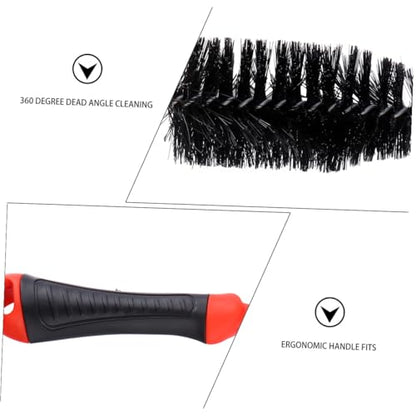 2Pcs Bike Chain Cleaning Brush Non Slip Handle Scrubber Kit for Thorough Bike Chain Maintenance and Care