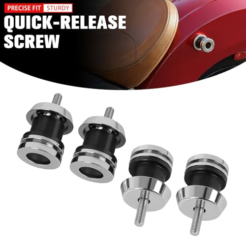 4 Pcs Motorcycle Saddlebags Backrest Sissy Bar Mounting Spools Replacement for Indian Scout 2015-2024 Scout Sixty 2016-2024 Scout ABS 2019-2020 Scout Sixty ABS 2019-2020 Driver Rider Backrest Spools - color: mounting spools