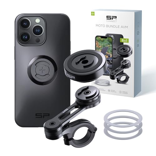 SP CONNECT Moto Bundle II with Anti Vibrations Module| SPC+ | Compatible with for iPhone 14 Pro Max| Motorcycle Phone Mount |Phone Mount for Motorcycle Handlebars | Cell Phone Holder - style: iPhone 14 Pro Max
