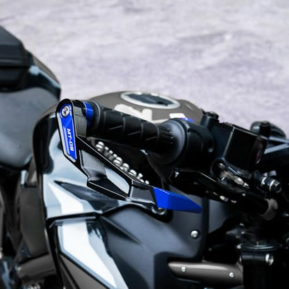 Motorcycle Handguards Compatible with MT-09 2024 MT 09 2023 MT09 SP 2021 TRACER 9 GT FZ09 Aluminum Brake Clutch Lever Guards Protector (Not For 2014-2020) (Grey) - color: Gray