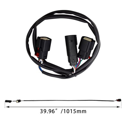 Tour Luggage Pack Quick Disconnect Wiring Harnesses,Plug-n- Play Power tap Harness for Harley Touring 14-24,for Road King, Road Glide, Street Glide, Electra Glide Standard and Select CVO - color: Black Quick Disconnect Trunk Harnesses